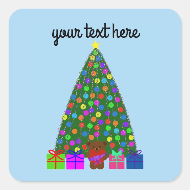 Stickers Arbre de Noël #2 (Devant)