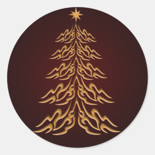 Stickers Arbre de Noël Bell Rouge