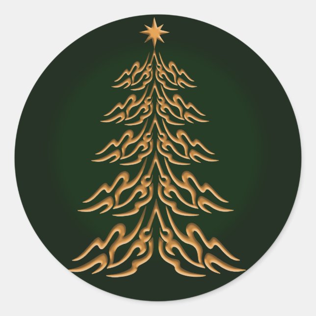 Stickers Arbre de Noël de Bell Vert (Devant)