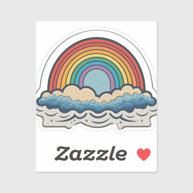 Stickers Arc-en-ciel propagent la position et la d (Feuille)