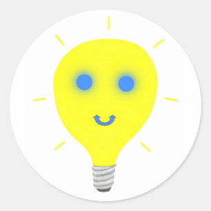 Stickers Arrondi à ampoule légère