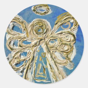 Stickers Art décal Angel Gardien bleu