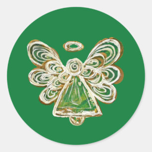 Stickers Art décal Angel Gardien Vert