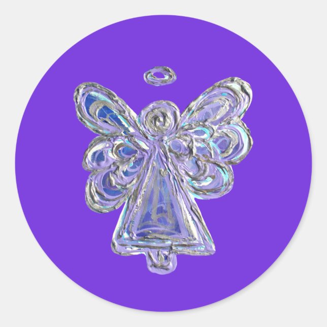 Stickers Art Décal violet Guardian Angel (Devant)