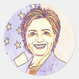 Stickers Art numérique Hilary Clinton Memorabilia