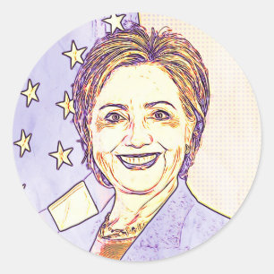 Stickers Art numérique Hilary Clinton Memorabilia