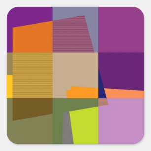 Stickers Art Pop Coloré Rétro