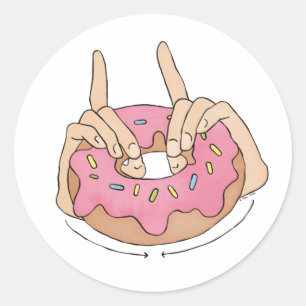 Stickers ASL Doughnut