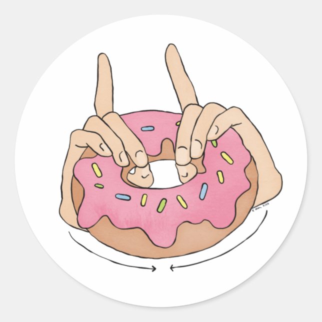 Stickers ASL Doughnut (Devant)