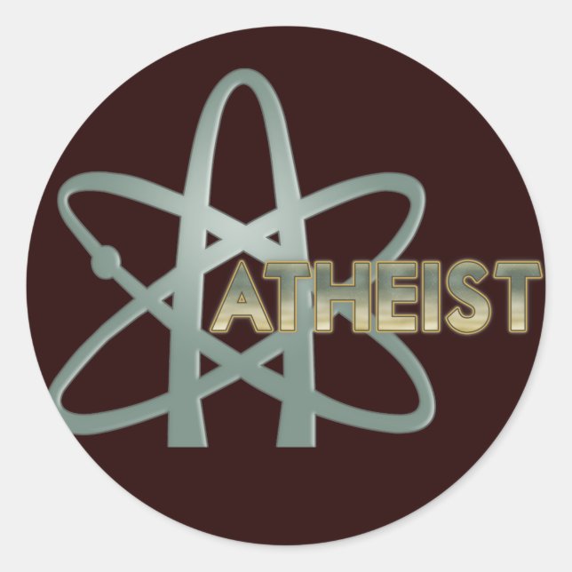 Stickers athée (symbole américain athée) (Devant)
