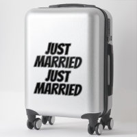 Stickers auto XL MARIÉ (2) - NOIR