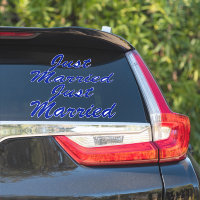 Stickers auto XL MARIED (2) - BLEU MINUIT