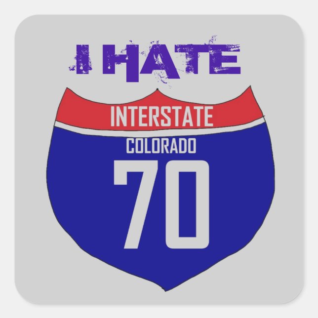 Stickers Autoroutes I70 Colorado (Devant)