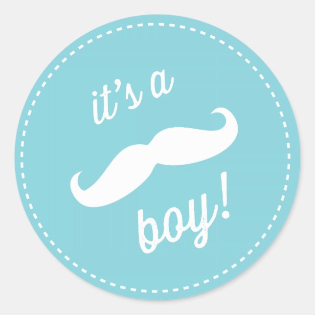 Stickers Baby shower au lait mou (Devant)