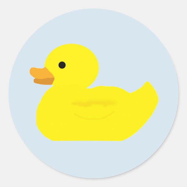 Stickers Baby shower BÉBÉ de la fête du canard en  (Devant)