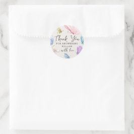 Stickers Baby shower Boho Butterfly Circle Favoris