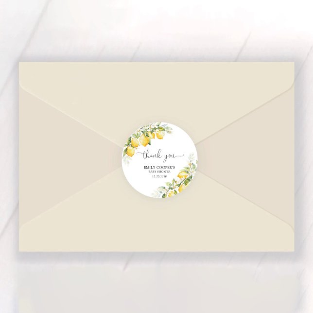 Stickers Baby shower citron vert (Créateur téléchargé)