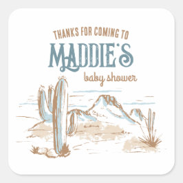 Stickers Baby shower Cowboy