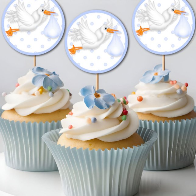 Stickers baby shower Cupcake Toppers (Créateur téléchargé)
