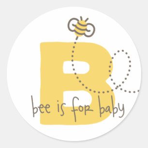 Stickers Baby shower d'abeilles miel