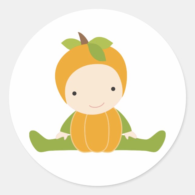 Stickers Baby shower d'automne (Devant)