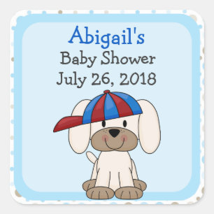 Stickers Baby shower de baseball personnalisé