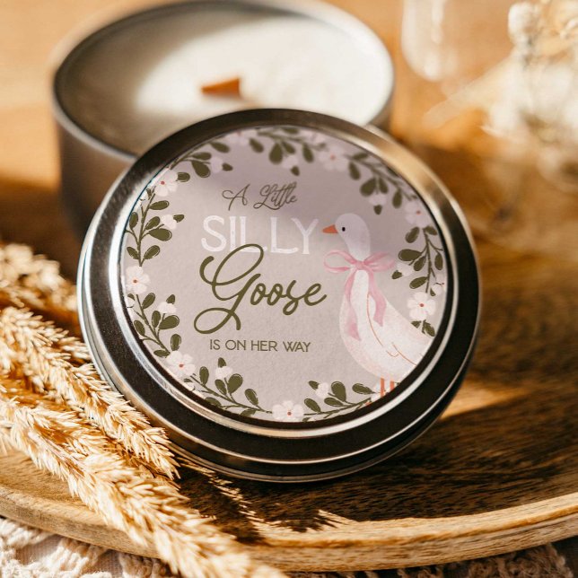 Stickers Baby shower fille rose oie sotte (Créateur téléchargé)