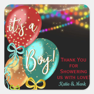 Stickers Baby shower Foyer Fiesta