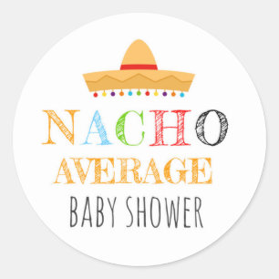 Stickers Baby shower moyen Nacho