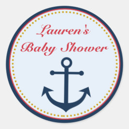 Stickers Baby shower nautique Favoriser