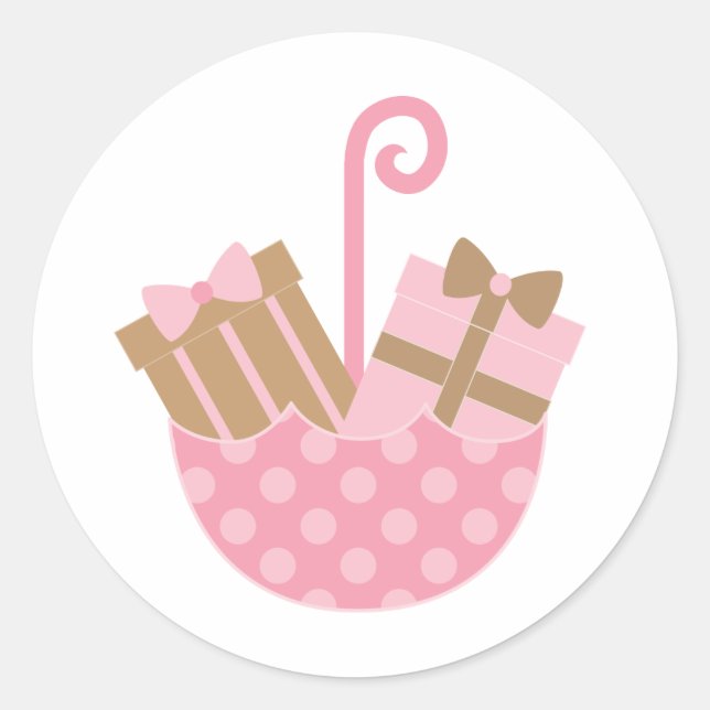 Stickers baby shower ou Fête des mariées (Devant)