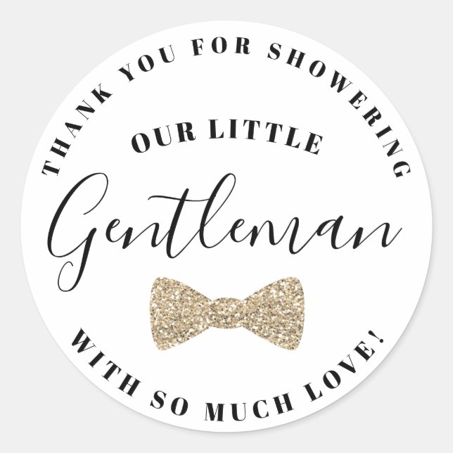 Stickers Baby shower, Parties scintillant or Faux (Devant)