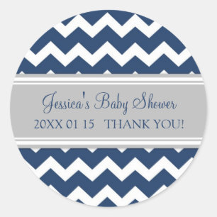 Stickers Baby shower préféré Blue Grey