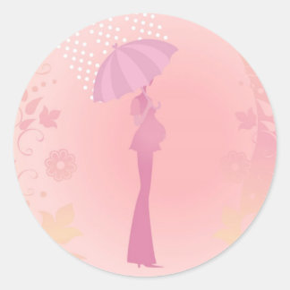 Stickers Baby shower rose