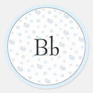 Stickers baby shower "Snips & Snails" 1 1/2" ou 3"