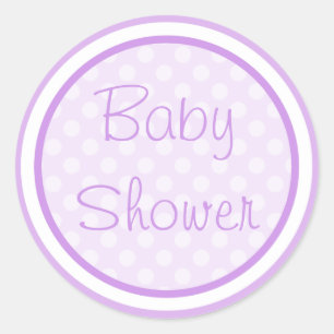 Stickers Baby shower violet