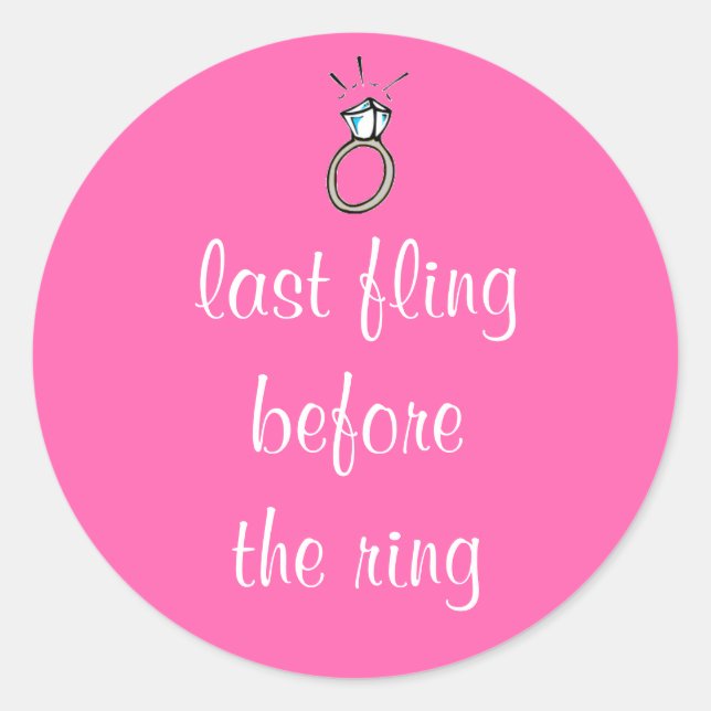 Stickers Bachelorette Party (Devant)