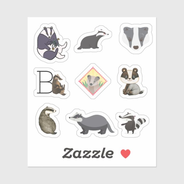Stickers Badger (Feuille)