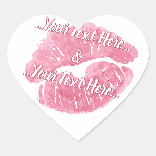 Stickers Baisers Romantique Amour & Baisers Sticke (Devant)