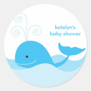 Stickers Baleine Bleue