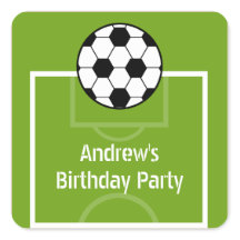 Stickers Balle de Football & Champ Anniversaire
