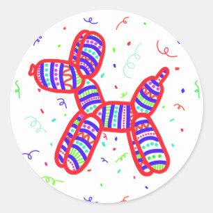 Stickers Balloon Dogs Party