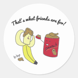 stickers Banane et beurre d'arachide