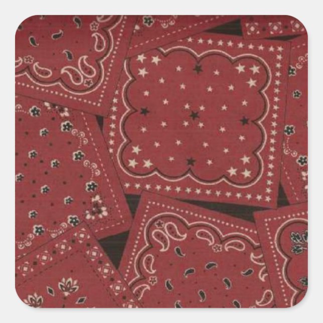 Stickers Bandana Rouge Grange (Devant)