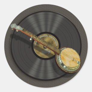 Stickers Banjo Music Round
