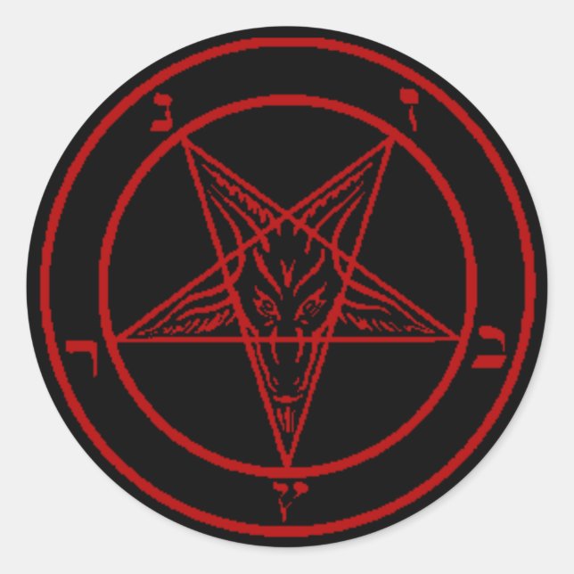 Stickers Baphomet Rouge (Devant)