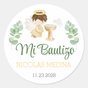 Stickers Baptême Bautizo Pegatinas Espagnol Españo