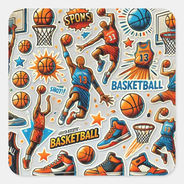 Stickers Basketball unheimlich Halloween (Vorderseite)