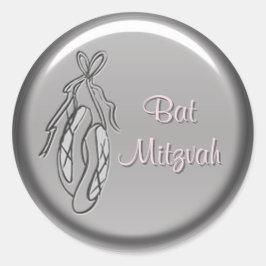 Stickers Bat mitzvah de ballet rose et gris