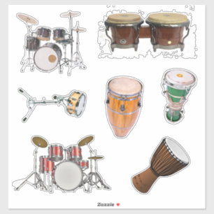 Stickers batterie et percussion